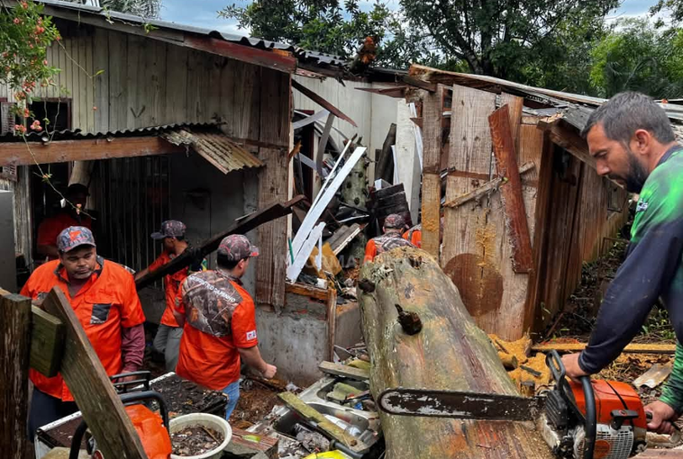 Capa Temporal deixa rastro de destruição e provoca estragos em Panambi
