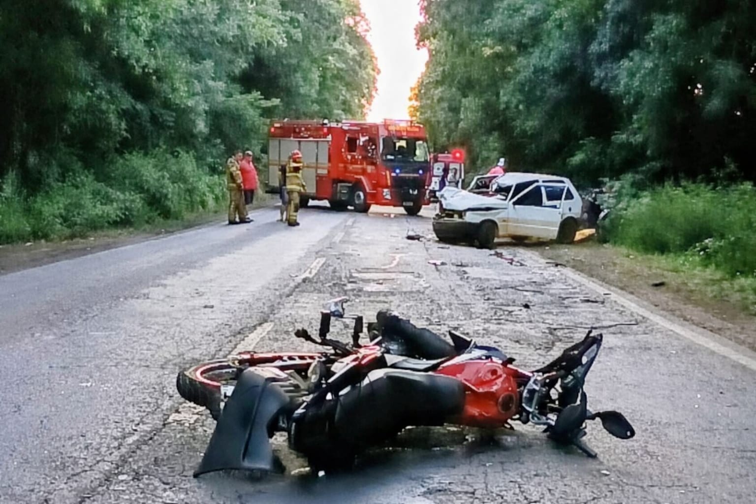 Capa Motociclista morre em colisão na BR-285, em Panambi