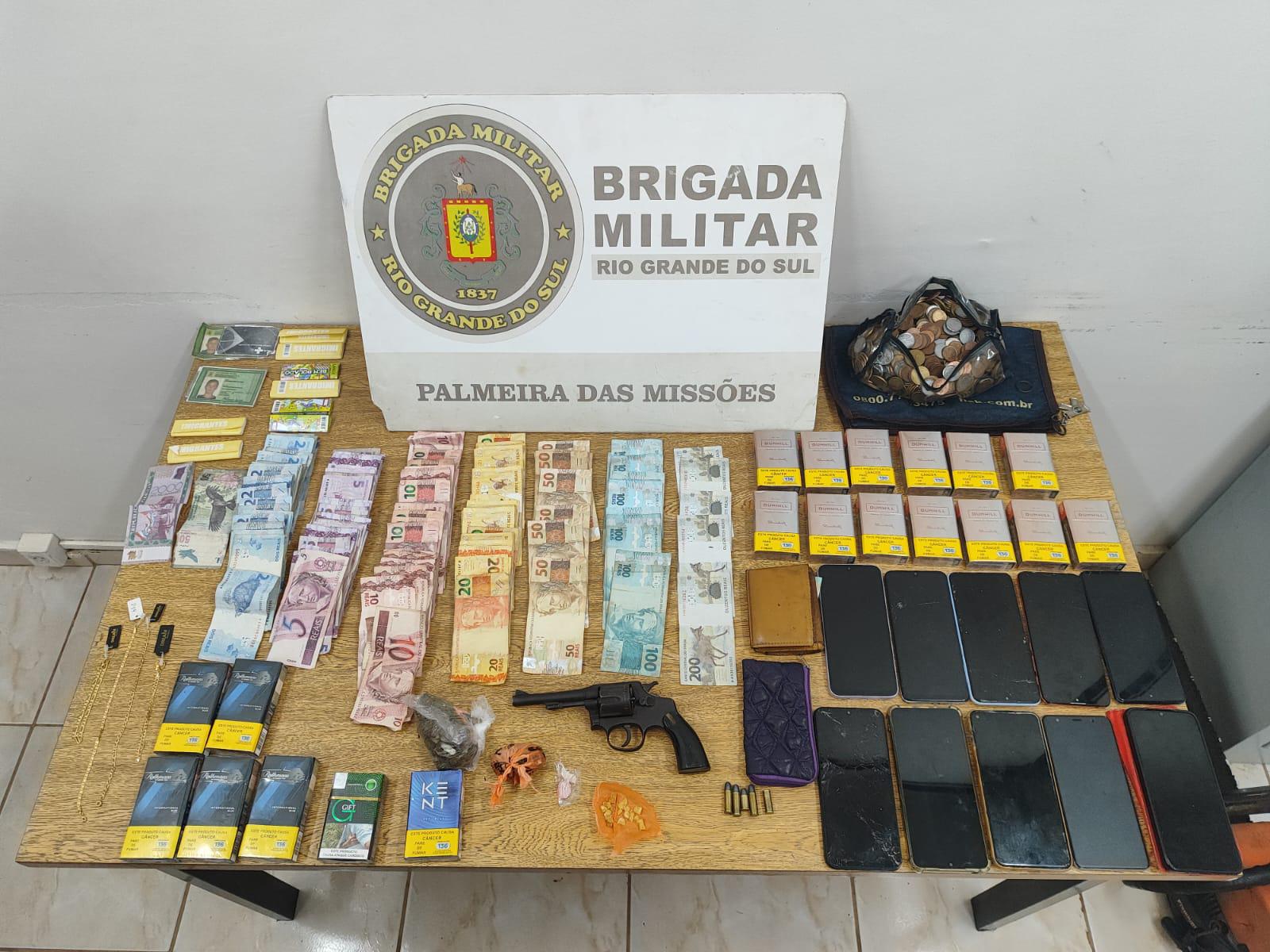 Capa Homem é preso por tráfico de drogas, posse irregular de arma e corrupção de menores em Palmeira das Missões