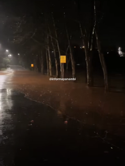 Capa Chuva com granizo e alagamentos atingem Panambi durante a madrugada