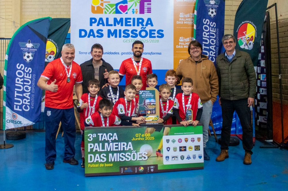 Capa Palmeira das Missões realiza 3ª edição da Taça de Futsal de Base