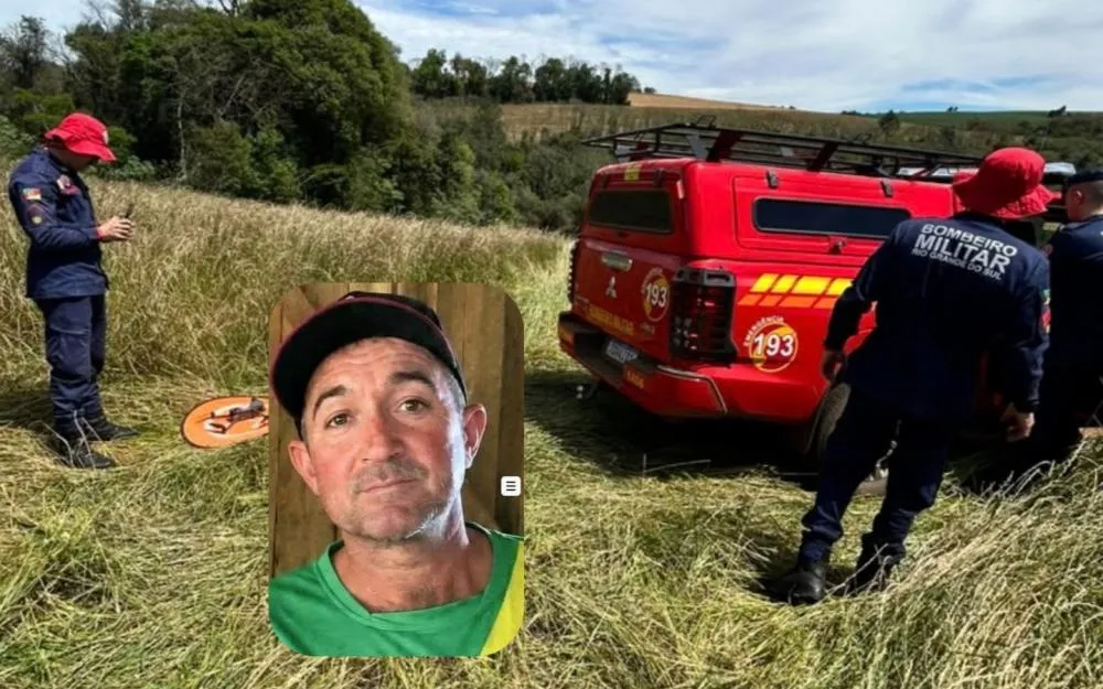 Capa Bombeiros seguem buscas por homem desaparecido em São José das Missões