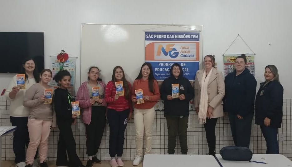 Capa Alunos de São Pedro das Missões participam de palestra sobre Educação Fiscal e Nota Fiscal Gaúcha