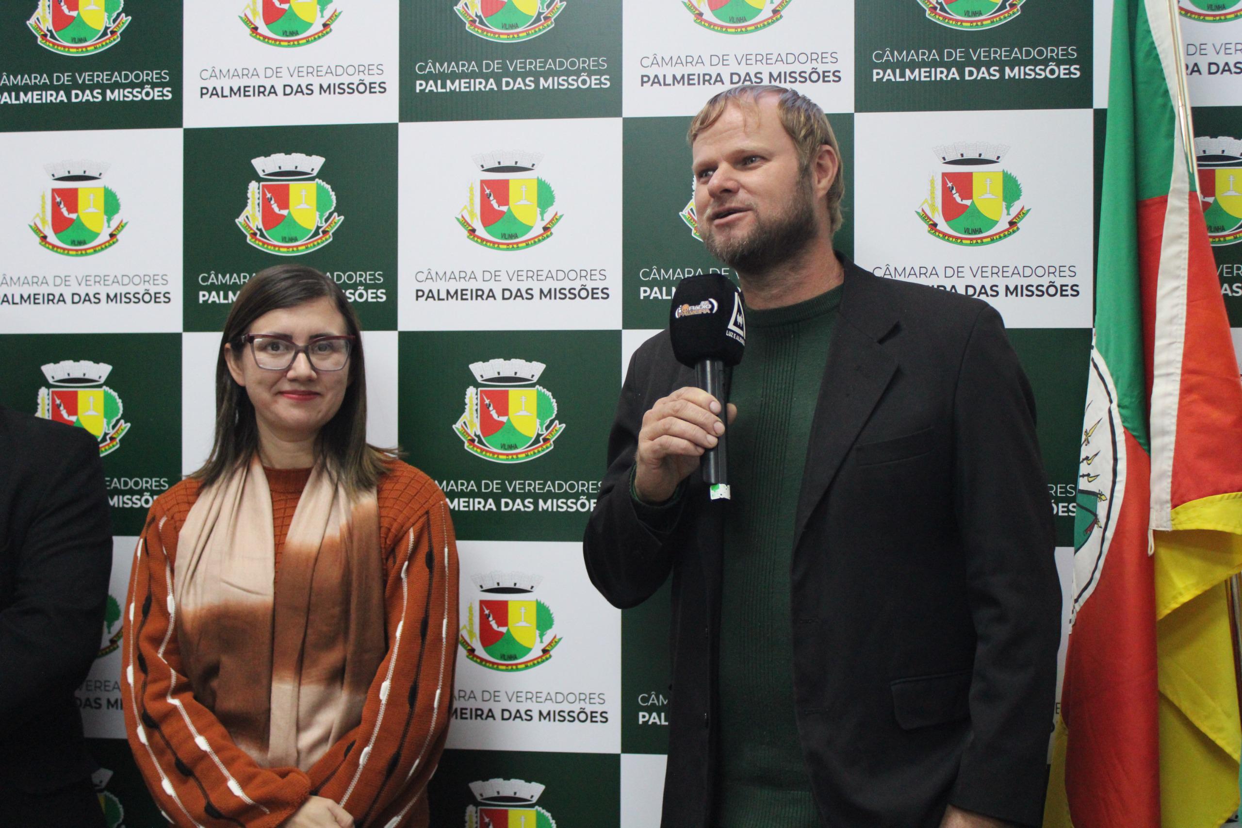 Capa Renato Lunkes assume interinamente a presidência da Câmara de Vereadores de Palmeira das Missões
