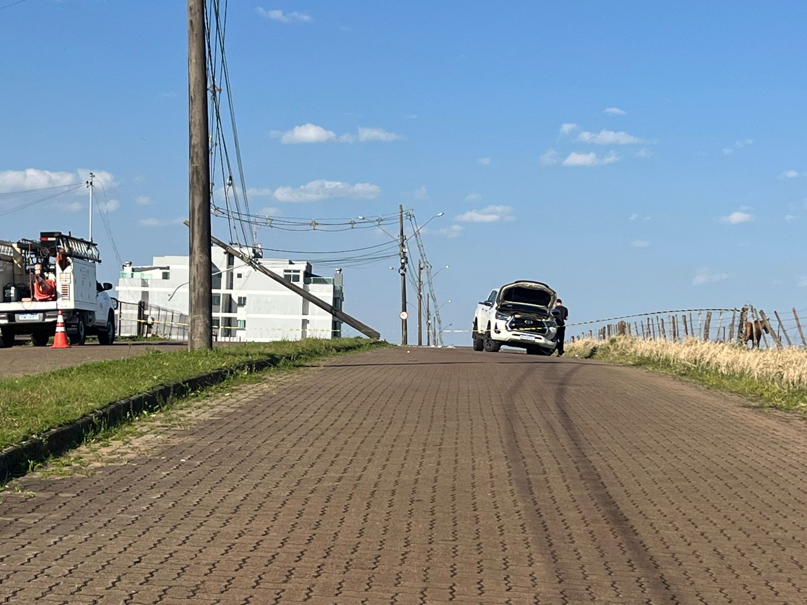 Capa Colisão em poste deixa bairro de Palmeira das Missões sem energia elétrica