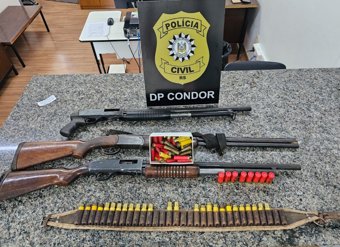 Capa Polícia Civil apreende armas e munições em Condor durante operação