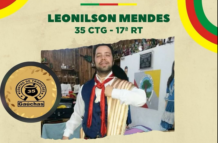 Capa Leonilson Mendes é campeão de Chula no XXVII Fest Xiru, em Santa Maria