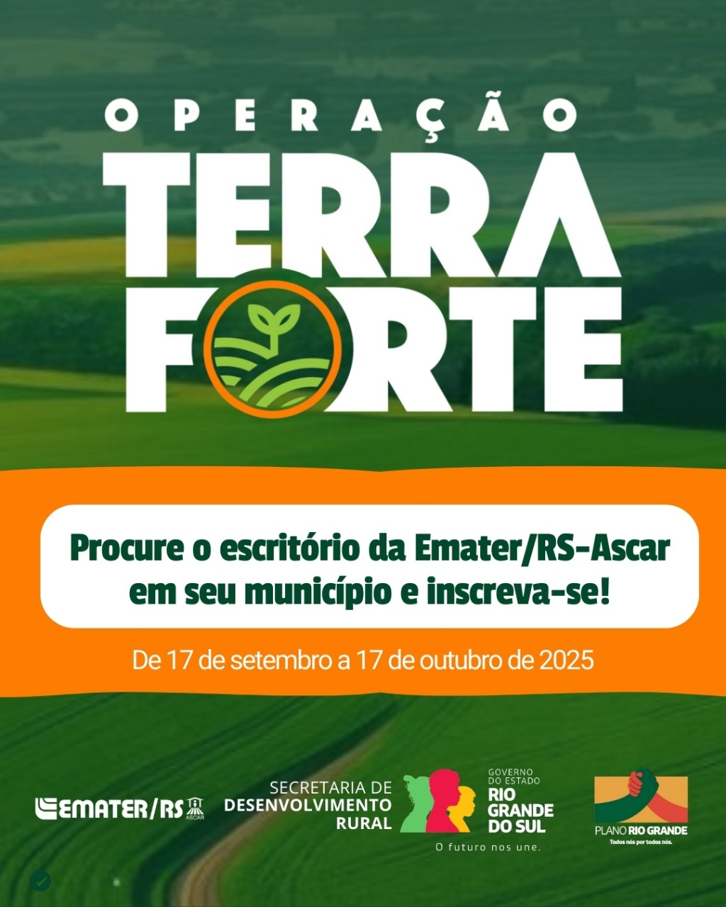 Capa Inscrições para o Programa Operação Terra Forte abriram nessa quarta-feira (17)