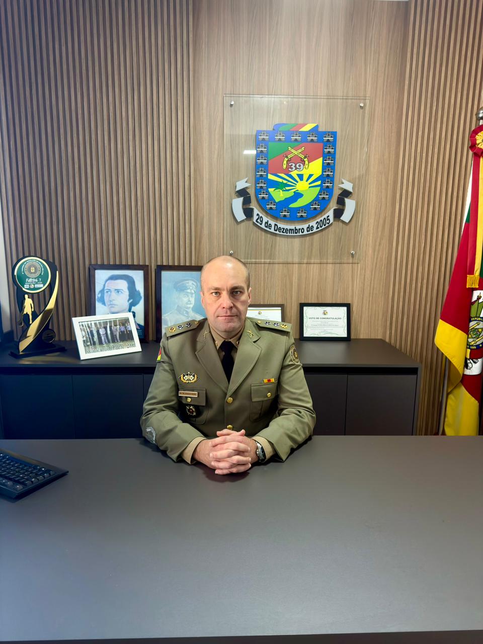 Capa Major Douglas Evandro Knorst assume comando do 39º Batalhão de Polícia Militar
