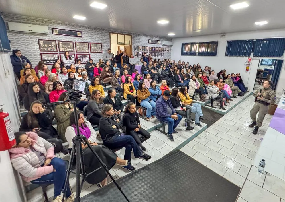 Capa Agosto Lilás promove palestra sobre violência contra a mulher em São Pedro das Missões