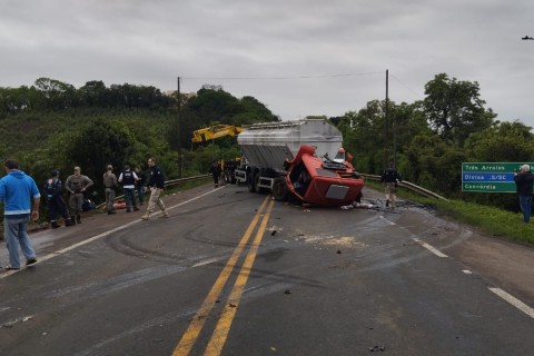 Acidente deixa um morto na BR-153 em Erechim