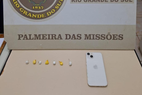 Brigada Militar prende homem por tráfico de drogas em Palmeira das Missões