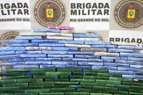 Brigada Militar realiza grande apreensão de drogas em Chapada