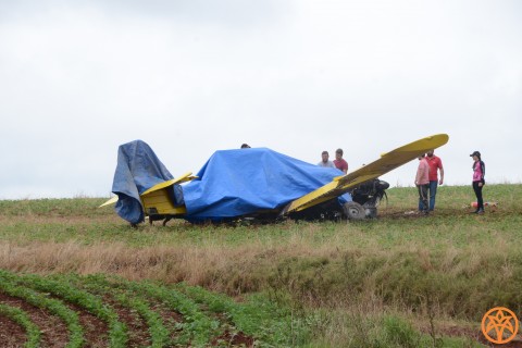 Aeronave tem acidente em Palmeira das Missões