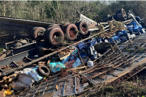 Acidente na BR-285 entre Panambi e Santa Bárbara do Sul