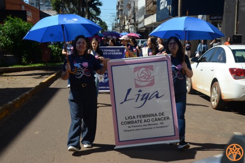 Liga Feminina de Combate ao Câncer promove caminhada do outubro rosa e novembro azul