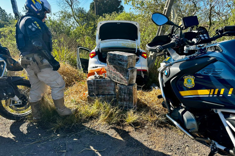 PRF prende traficante armado transportando maconha em Passo Fundo