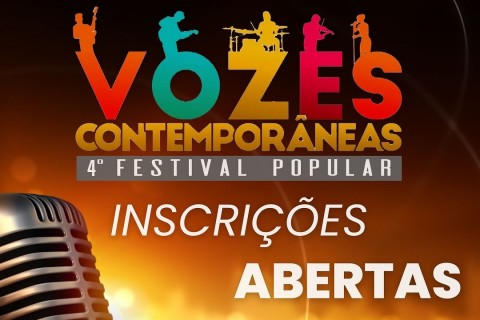 Inscrições abertas para o 4º Festival Popular Vozes Contemporâneas em Palmeira das Missões